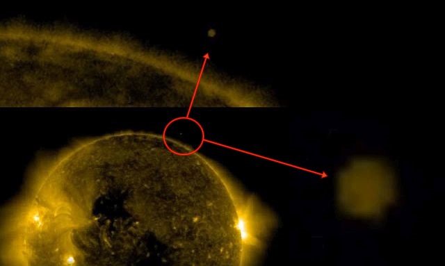 ufo sun anomaly spherical object