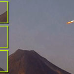 Ragyogó fényű UFO-t fedeztek fel a mexikói vulkán élő webkameráján