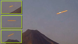 Ragyogó fényű UFO-t fedeztek fel a mexikói vulkán élő webkameráján