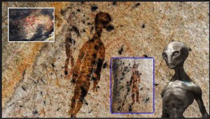 Hátborzongató: Ufók és ősi idegenek egy 10 ezer éves barlangrajzon