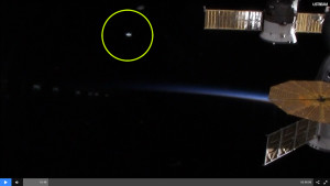 Ufó tűnt fel az ISS űrállomás élő közvetítésén?