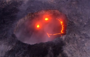 Különös dolgot fotóztak a hawaii-i vulkán kürtőjében
