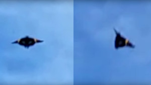 Különös formájú UFO repült bele egy temetői videóba