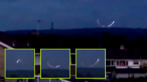 Lángoló UFO körözött egy angliai kisváros felett