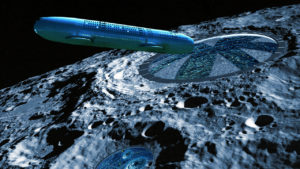 Ismeretlen űrjármű hagyta el a Hold egyik kráterét